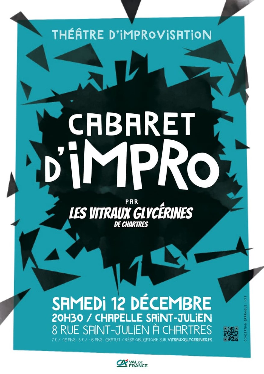 Cabaret d'impro Samedi 12 D&eacute;cembre 2026 - 20h30 Chartres